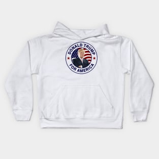 Donald Trump US Flag Kids Hoodie